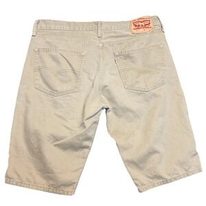 Levi's 511 Shorts Men's 36 Brown Khaki Tan Cotton Denim Mid-Rise Boho Streetwear